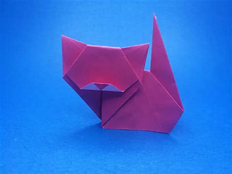 3d Origami Cat Diagram