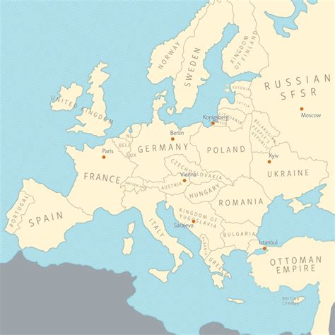Map Of Europe In 1918 After Ww1 Map - vrogue.co