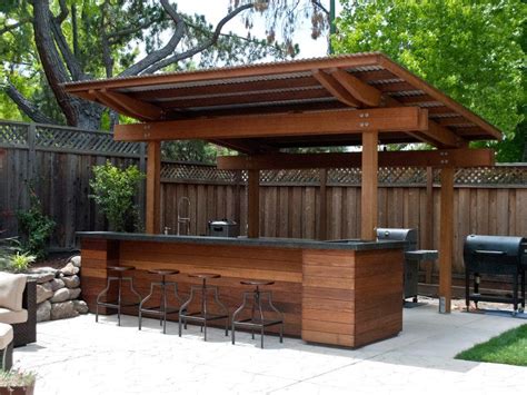 Diy Backyard Kitchen Ideas With Bar - Image to u