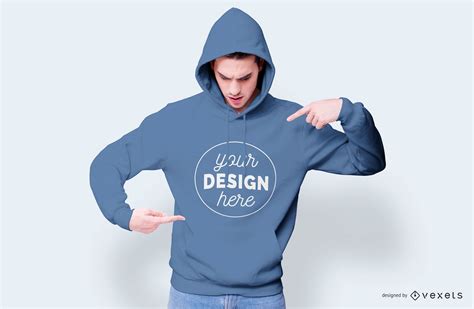 Hoodie Model Mockup PSD Editable Template