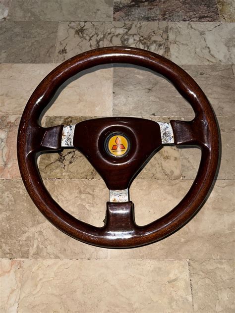 Vintage wood steering wheel, Car Parts & Accessories, Steering, Brakes ...