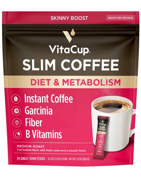 VitaCup Slim Coffee Instant Packets for Skinny Diet & Metabolism, 24 Ct ...