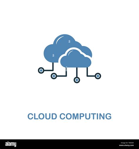 Cloud Computing creative icon in two colors. Premium style design from web development icons ...