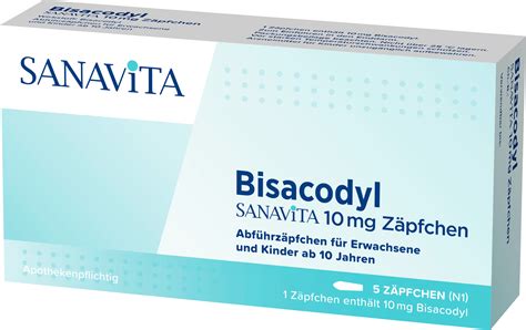 Bisacodyl SANAVITA 10 mg Zäpfchen - Sanavita