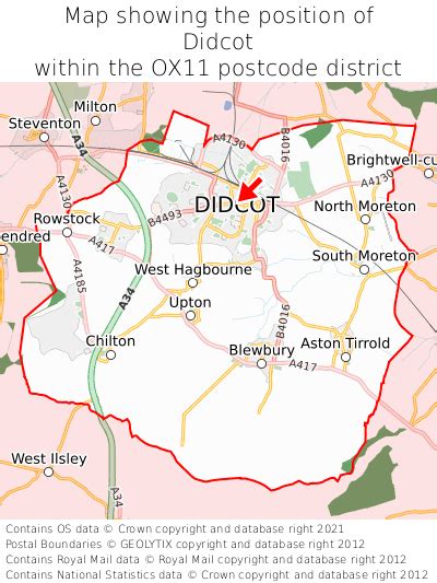 Where is Didcot? Didcot on a map