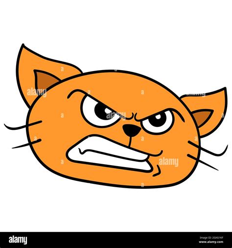 Cartoon angry cat hi-res stock photography and images - Alamy