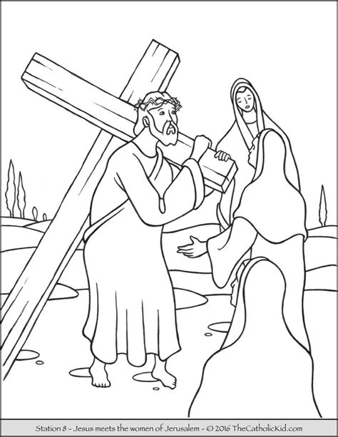 17 Best images about Stations of the Cross Coloring Pages on Pinterest | Mothers, Gel pens and ...