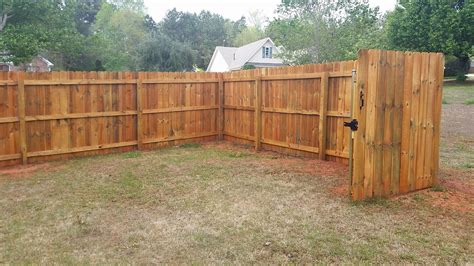 After Stain & Seal 6 Foot Privacy Wood | Wood privacy fence, Types of ...