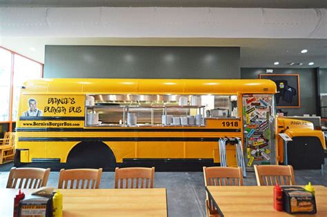 Step Inside Bernie’s Burger Bus, Now Open In the Heights | Bus restaurant, Bus, Houston dining