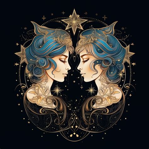 Download Twins, Star Sign, Astrology. Royalty-Free Stock Illustration ...