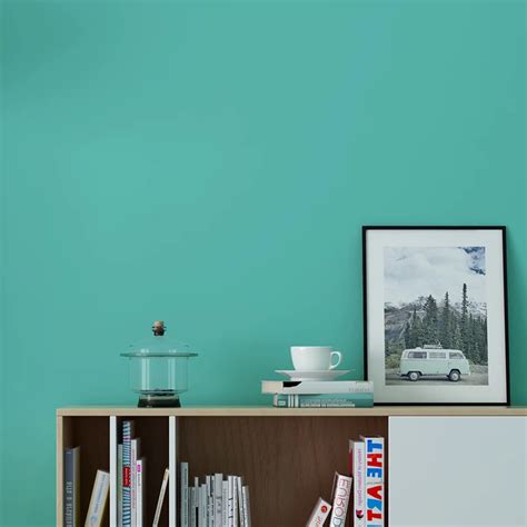 "Modern Ins Wall Papers Home Decor Tiffany Blue Solid Color Plain Wallpapers Roll for Bedroom ...