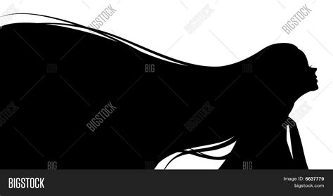 Girl Silhouette Long Image & Photo (Free Trial) | Bigstock