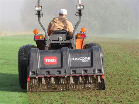 Cinnabar Hills Golf Club: Fairway Aeration Equipment Demo