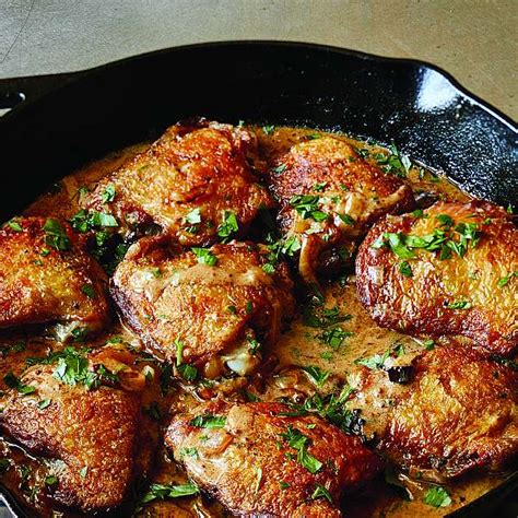 Barefoot Contessa | Chicken Thighs with Creamy Mustard Sauce