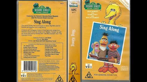 Sesame Street Sing Along Vhs