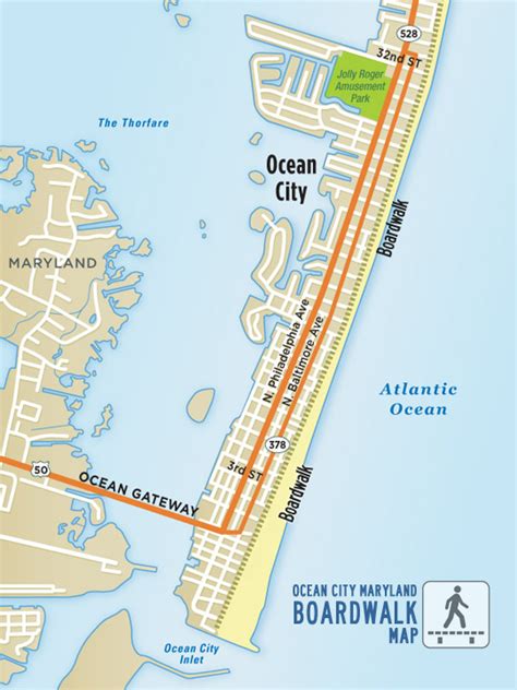 Ocean City, MD Boardwalk Map - Ocean City, MD | OCbound.com