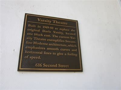 Varsity Theater - Davis, CA - Signs of History on Waymarking.com