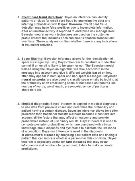 Bayes Theorem Applications | PDF | Bayesian Inference | Statistical ...