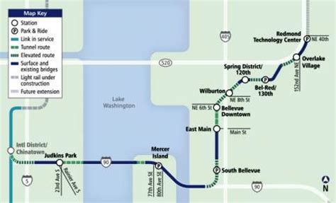 Bellevue Light Rail Map