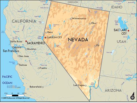 Nevada - ToursMaps.com