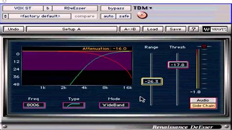 Waves Mastering Lesson 4 - DeEsser Tool - YouTube