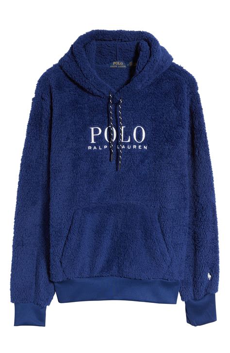 Polo Ralph Lauren Cortina High Pile Fleece Logo Hoodie, $148 | Nordstrom | Lookastic