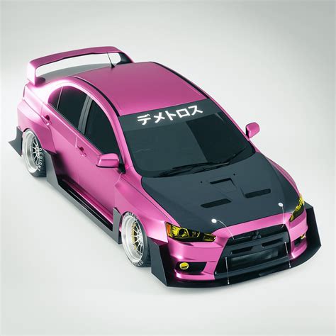 Mitsubishi Lancer Evo X Dresses in Custom Widebody Kit, Sees Life in ...