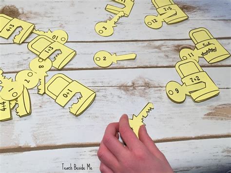 Lock and Key Addition Puzzles for Kids | Puzzles for kids, Homeschool ...