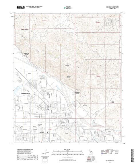 MyTopo San Jacinto, California USGS Quad Topo Map