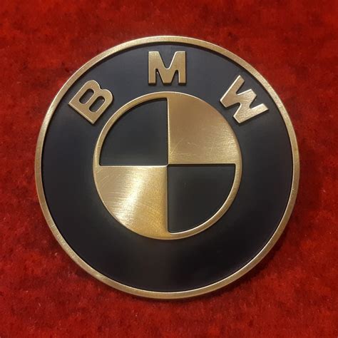 BMW emblem ø70mm in brass n2 pieces | Etsy