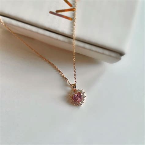 Pink Heart Necklace - Ming & Co