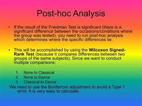 Friedman Test- A Presentation