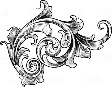 Single Victorian Scroll royalty-free single victorian scroll stock vector art & more images of ...
