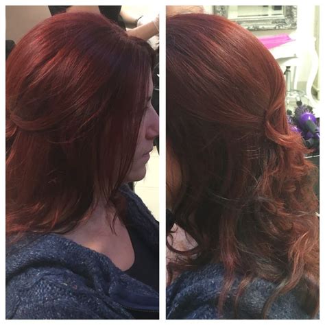 Intense Red using Wella Koleston perfect | Long hair styles, Hair ...