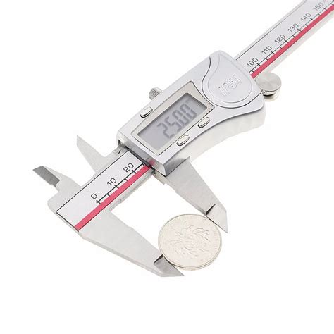 Digital Caliper, Stainless Steel Electronic Digital Caliper, Digital Calipers 6 Inch with LCD ...