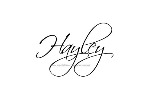 Hayley Name Tattoo Designs | Name tattoos, Name tattoo designs, Name tattoo