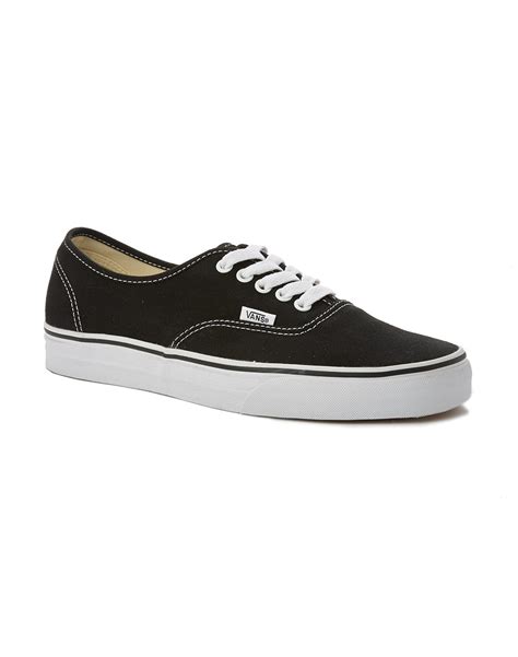 Vans Authentic Canvas Plimsolls Black in Black for Men | Lyst