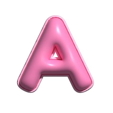 The Letter A In Pink
