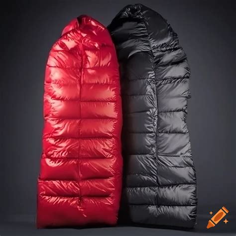 Pvc puffer sleeping bag on Craiyon