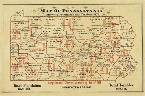 Pennsylvania Population Density Map