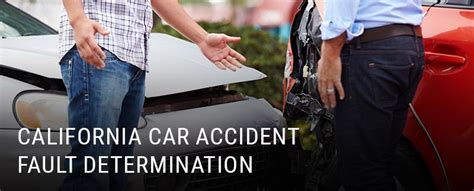 California Car Accident Fault Determination