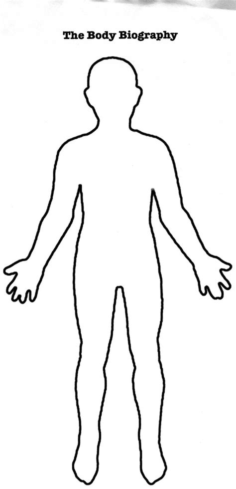 Human Body Outline Printable - Cliparts.co