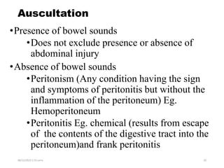 ABDOMINAL INJURIES.ppt | Free Download