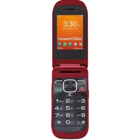 Consumer Cellular CC101-RED 101 Cell Phone - Red