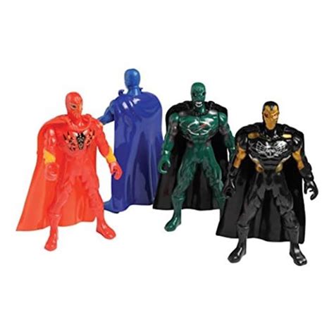 Lot Of 4 Assorted Super Hero Action Figures - Epic Kids Toys