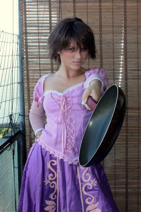 Rapunzel fight by xReykax on DeviantArt | Rapunzel cosplay, Rapunzel short hair, Rapunzel