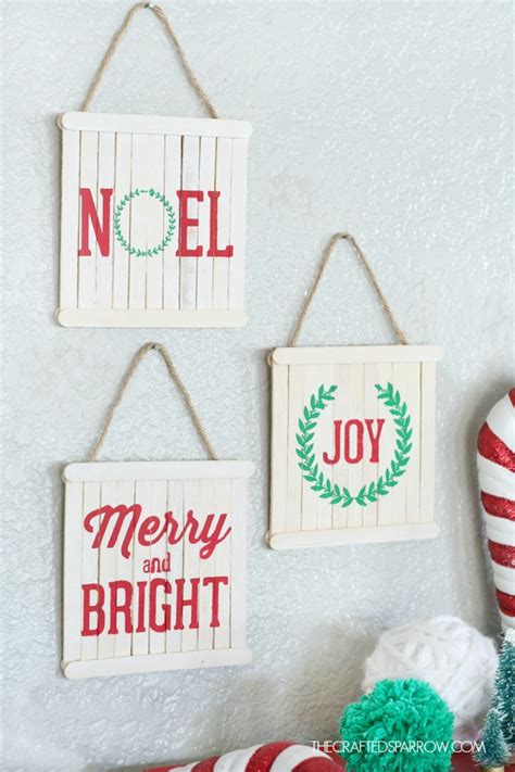 Mini Pallet Sign Ornaments 7 - The Crafted Sparrow