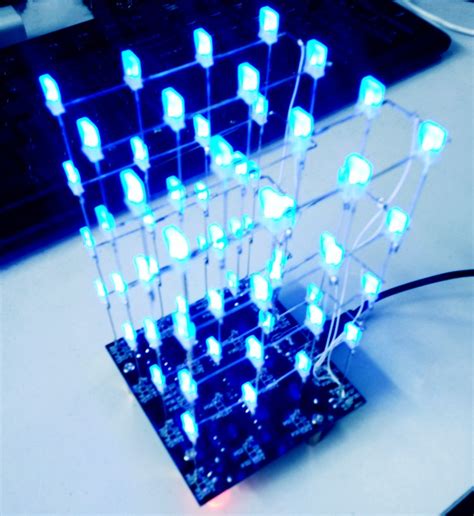 Cube 4*4*4 LED Cube KITS soldering kits Electronic diy kits for ...