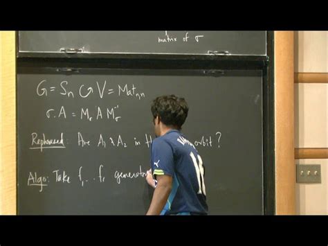 Free Video: A Recent Perspective on Invariant Theory - Viswambhara Makam from Institute for ...