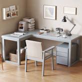 Corrigan Studio® Hayfa 2 Solid Wood L-Shaped Desk And Chair Set Office Set with Chair | Wayfair